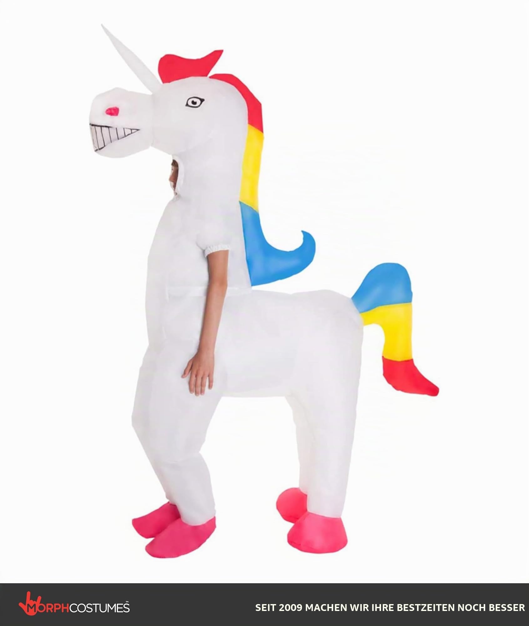 Morph Aufblasbares Einhorn Kostüm Kinder Einhorn Kostüm Aufblasbar Jungen Mädchen Faschingskostüme Kinder