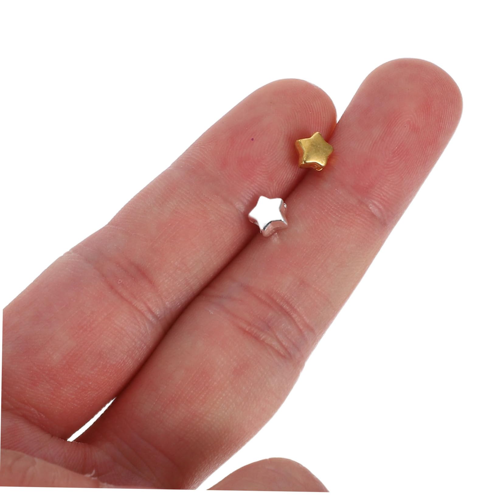 Cheriswelry 200 perline distanziali in acrilico a forma di stella