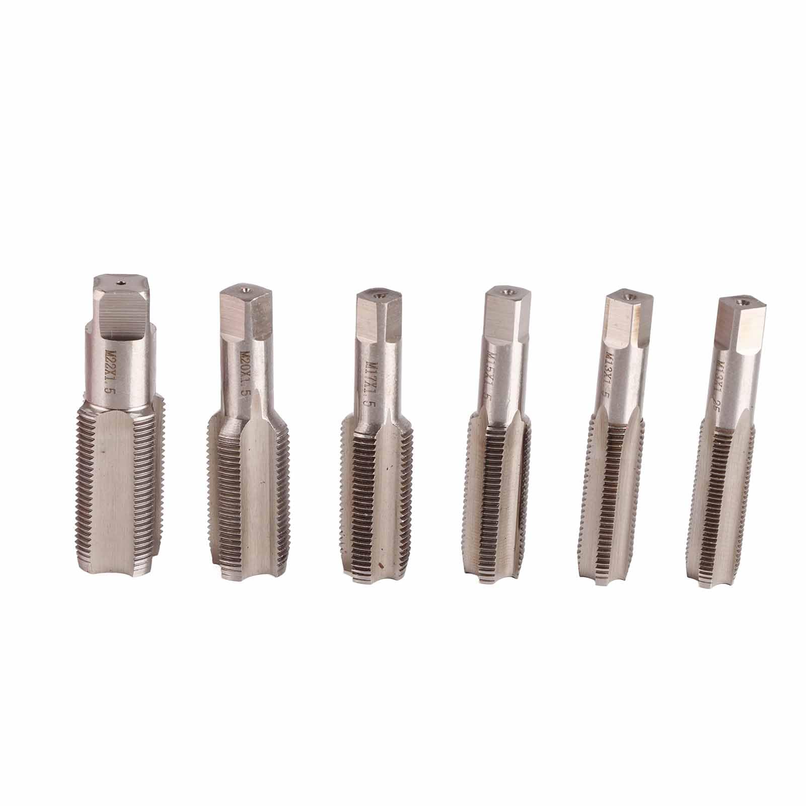 114 Piezas Kit de reparación de Roscas de cárter de Aceite Juego de Herramientas de tapón de Drenaje de Caja de Cambios de sumidero M13 M15 M17 M20 M22