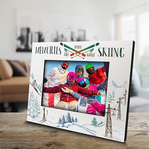 Miniatura 3 de BELLA BUSTA -Temas de esquí-Los recuerdos se hacen mientras se esquia - Esquí Viaje - Aventuras de esquí - Familia, amigos montañas vacaciones (5x7