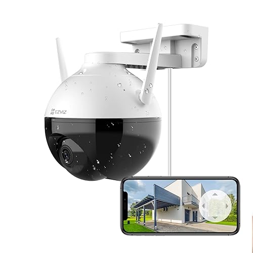 EZVIZ 360° Security Camera Outdoor, WiFi Camera for Home Security