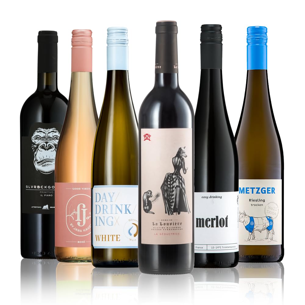 GEILE WEINE Weinpaket GRILLEN (6 x 0,75l) Weisswein, Rosé und Rotwein für den nächsten Grillabend