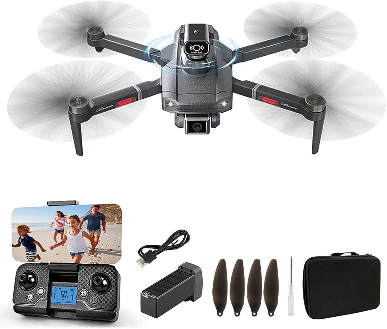 HYTOBP S179 Drone and included accessories