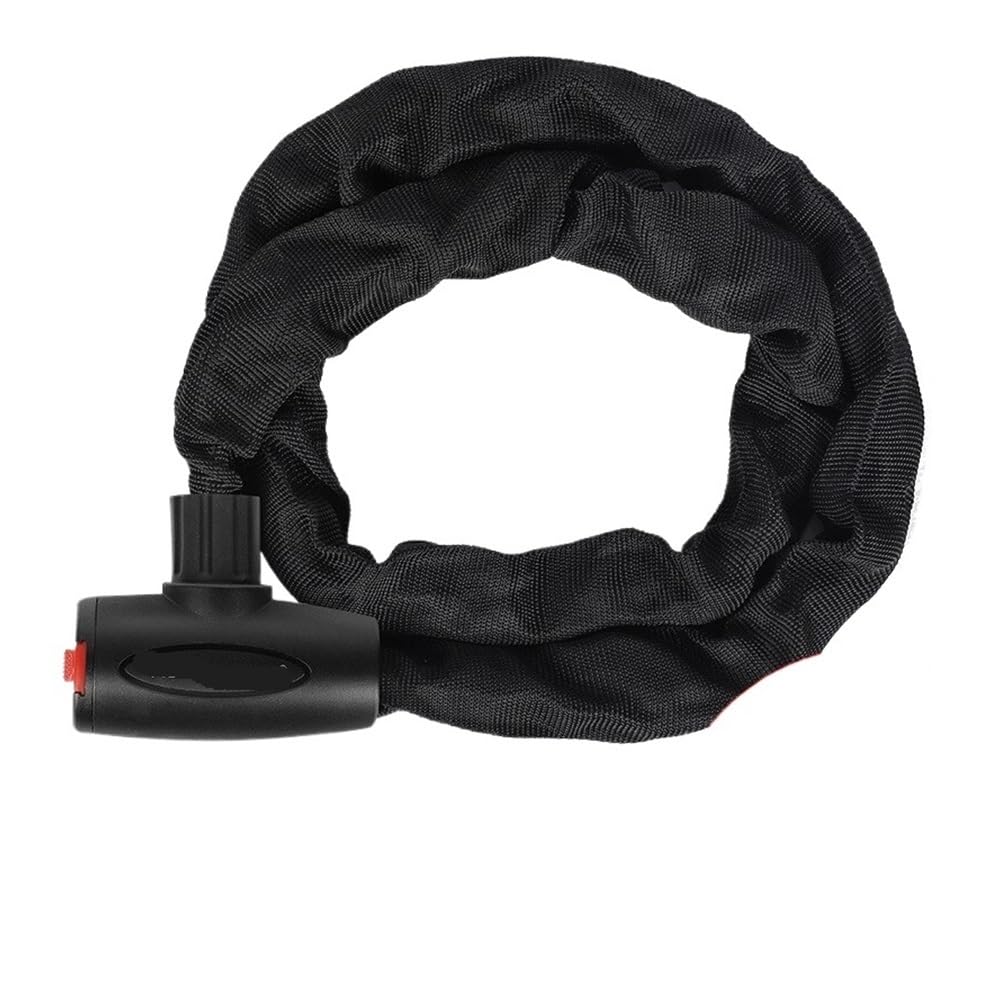 Candado antirrobo for bicicleta, de aleación acero duro, duradero y resistente, for bicicletas montaña, motocicletas, scooters ciclismo Candado para bicicleta(Black-1.2m)