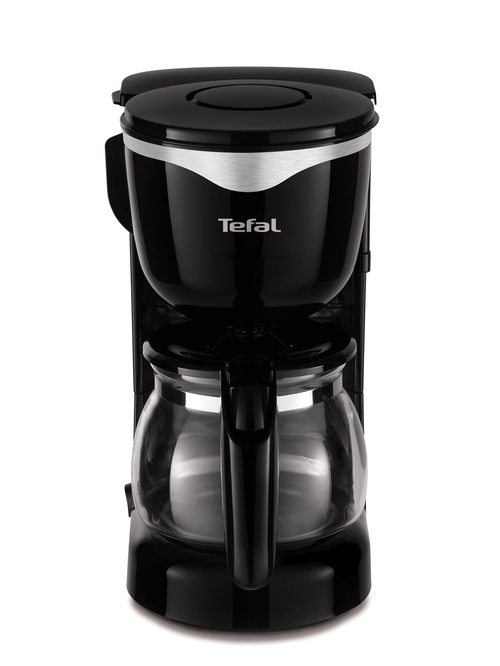 Tefal Cafetière filtre, Capacité 0,​6 L, Compacte, Fonction anti-​goutte pour servir pendant la percolation, Bouton On/​Off lumineux, Maintien au chaud 30 minutes, Arrêt automatique CM340811