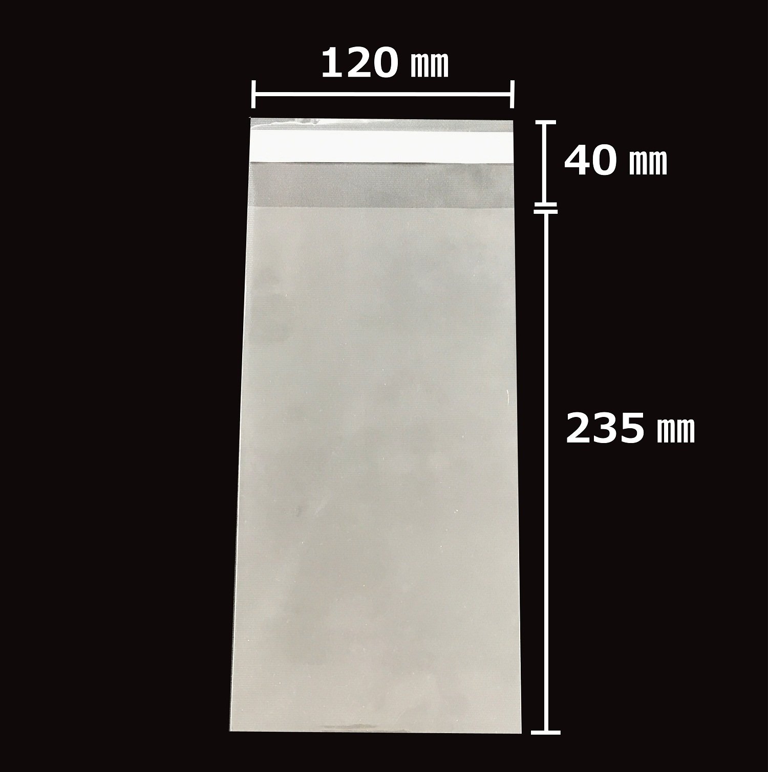 Amazon.co.jp: カクケイ OPP袋 クリアパック フタ付 テープ付 30μ 100