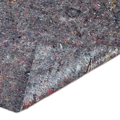 Relaxdays Malervlies, 2 Rollen Abdeckvlies, je 1 m x 10 m, rutschfest, wasserabweisend, 200g/m², Streichen, Umzug, grau