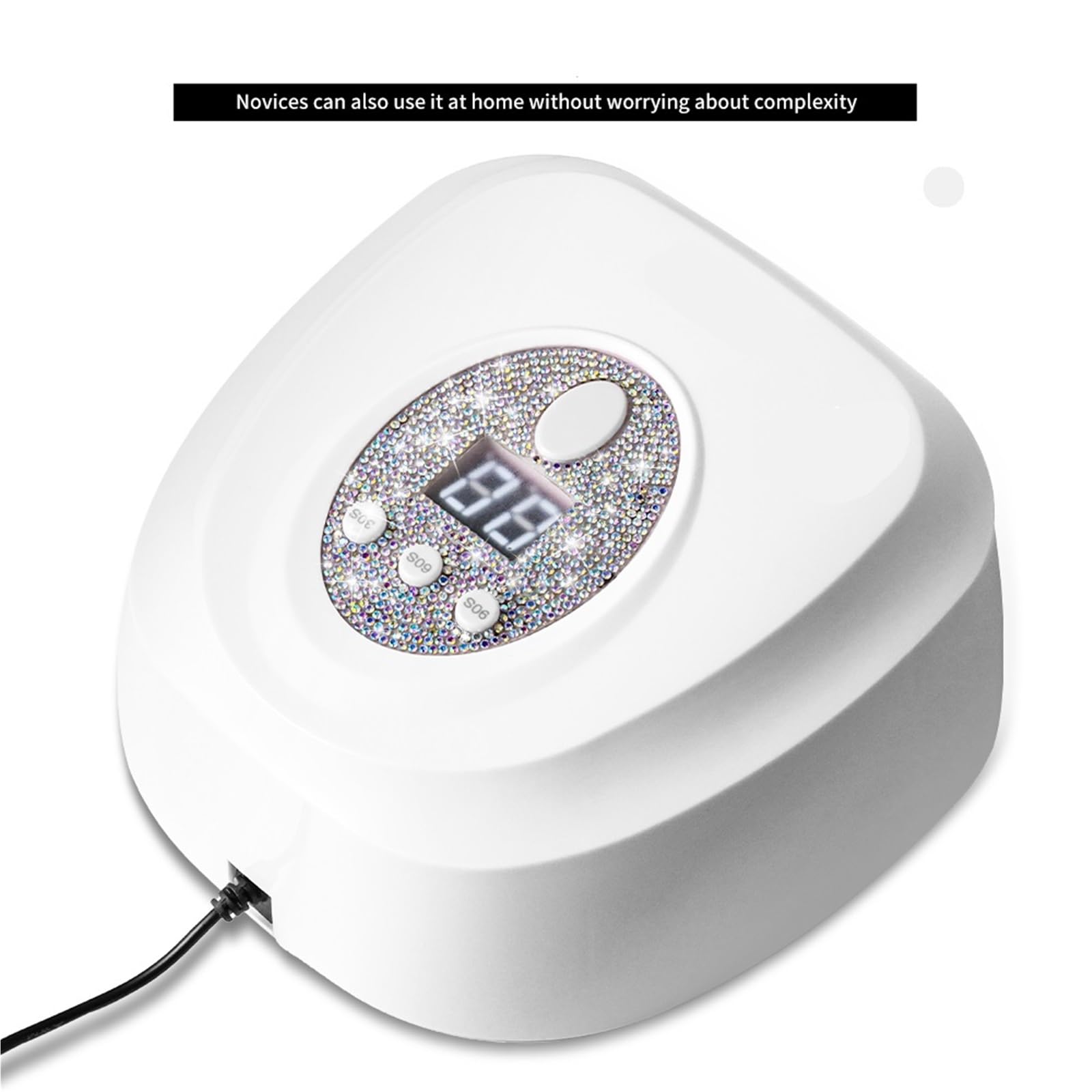 Lampa do paznokci, Zestaw 2 Lamp UV/LED Do Stylizacji Paznokci Z 24 Diodami LED, Szybkoschnąca Lampa 3 Trybami Timera, Wyświetlacz LCD, Narzędzia Żelowe,na podróż do domu(Pink)