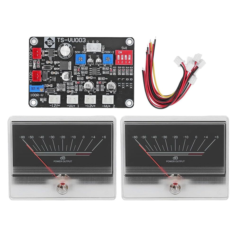 Meter Sound Audio Level Indicator Pre Amp for IDEAL for Home with Meter and Sound a driver board 6 flexible flat cables an audio cable