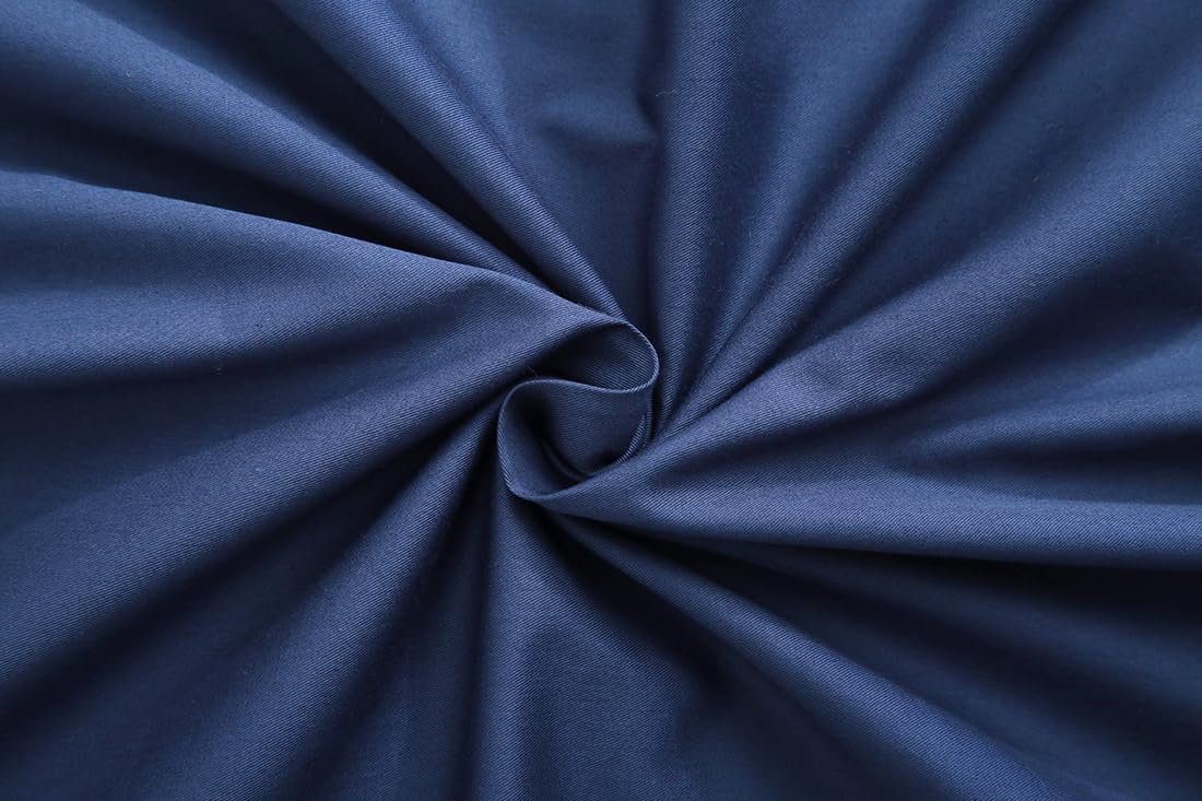 Standard Pillow Cases, 100% Egyptian Cotton Pillowcases with Hidden Zipper, 500 Thread Count,Zippered Pillow Covers,Set of 2 (20x26 Inch, Navy Blue) - Image 5