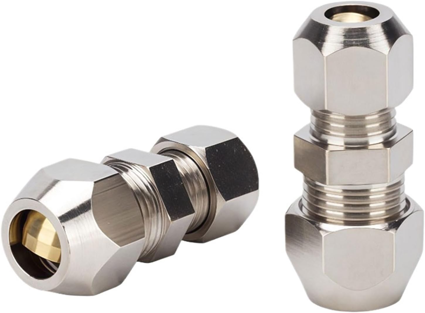 1pcs Compression Ferrule Tube Fitting, PU/PM/PV Taper Ferrule for 6/8/10/12/14mm Pipe,Hydraulic/Pneumatic Tube Connection Parts(4mm,10 PCS Taper Ferrule)