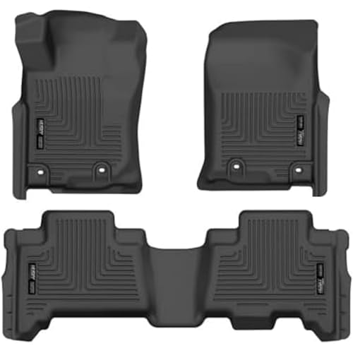 Husky Liners Weatherbeater Floor Mats | Fits 2013 - 2024 Toyota 4Runner; 2014 - 2024 Lexus GX460 | Front & 2nd Row, 3-pc Black - 99571