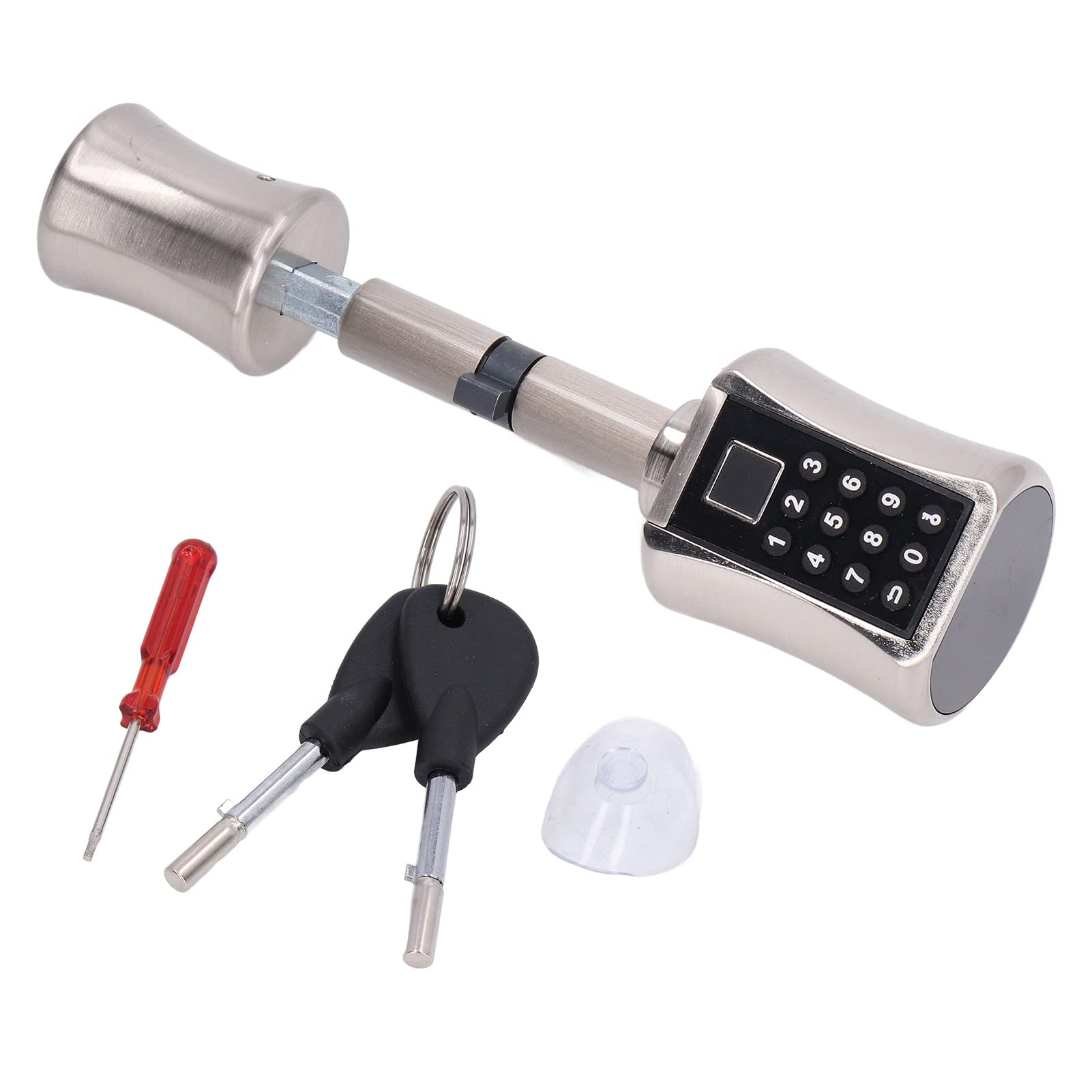 CHICIRIS Serratura per Porta Senza Chiave con Cilindro Smart Lock per Impronte Digitali per Porte di Sicurezza in Vetro e Legno Realizzate in Lega di Zinco di qualità 40-100 Mm