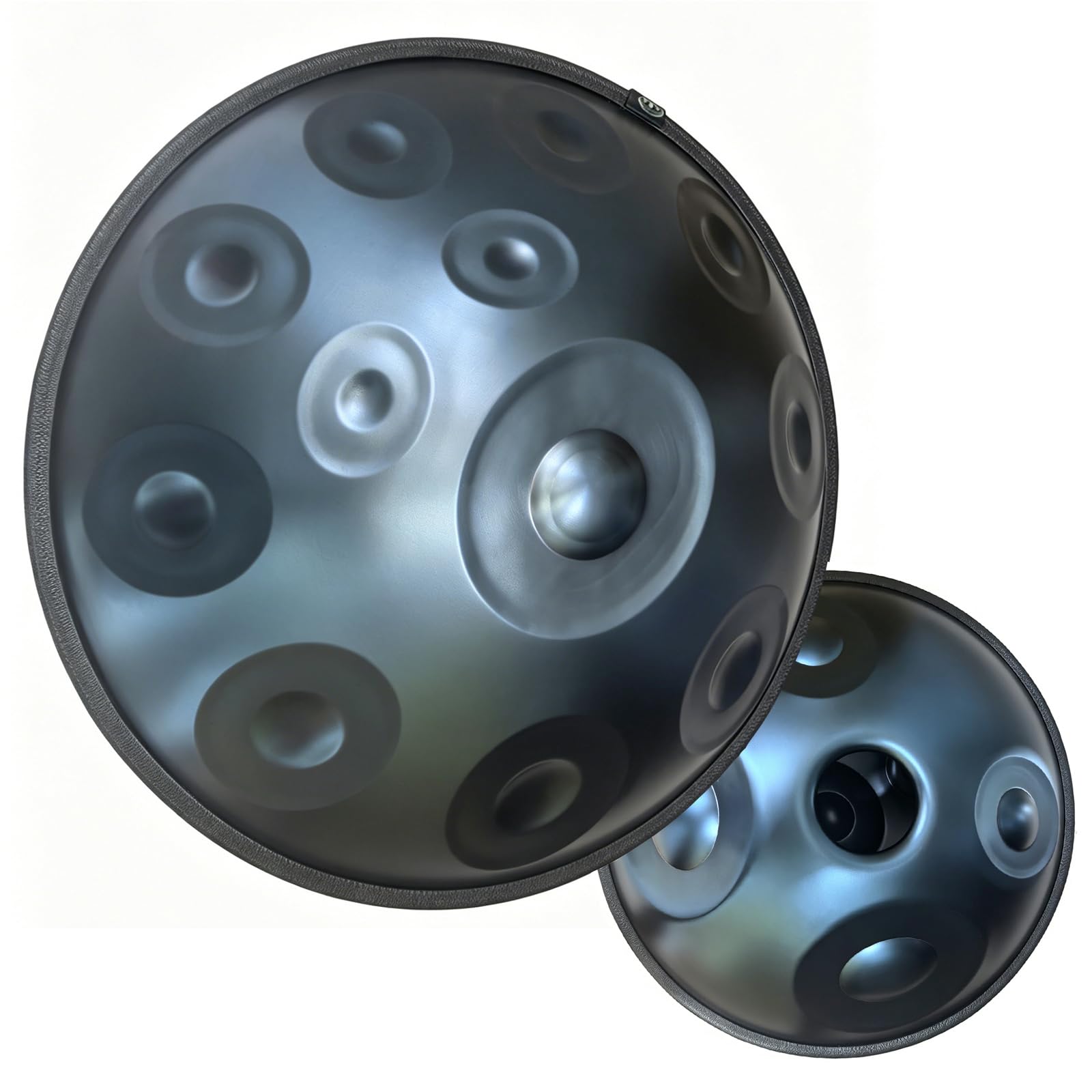 Handpa Trommel, 22 Zoll 16 Töne D-Dur 440 Hz, Handstimmung, Premium-Stahl-Handtrommel, Handpan-Instrument Für Erwachsene (blau)