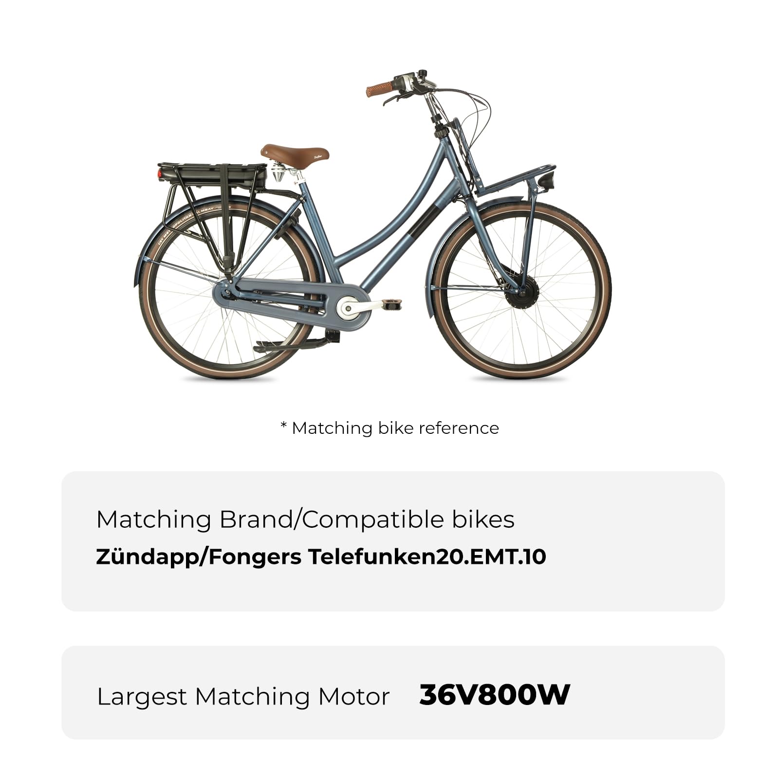 YOSE POWER E-Bike Akku 36V 12.8Ah Gepäckträgerbatterie für 36V 250W / 350W / 500W / 800W Motor Passt auf Zündapp Fongers Telefunken20.EMT.10 Elektrofahrrad
