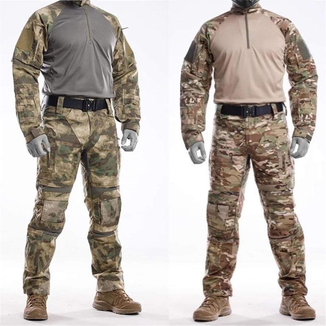 Multicam - Traje táctico de combate, uniforme de camuflaje, equipo de entrenamiento al aire libre, ropa de caza y trabajo