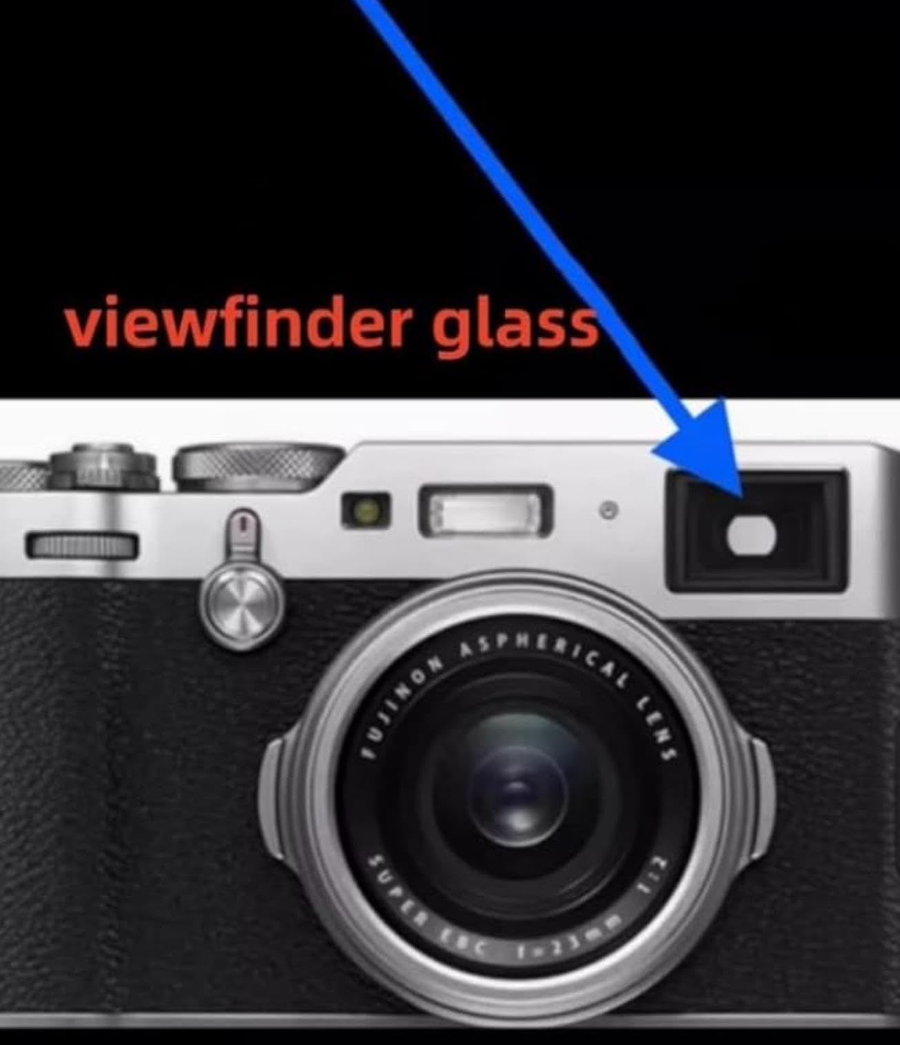 NEW Viewfinder Eyepiece Screen Glass Compatible with Fuji Fujifilm X100V