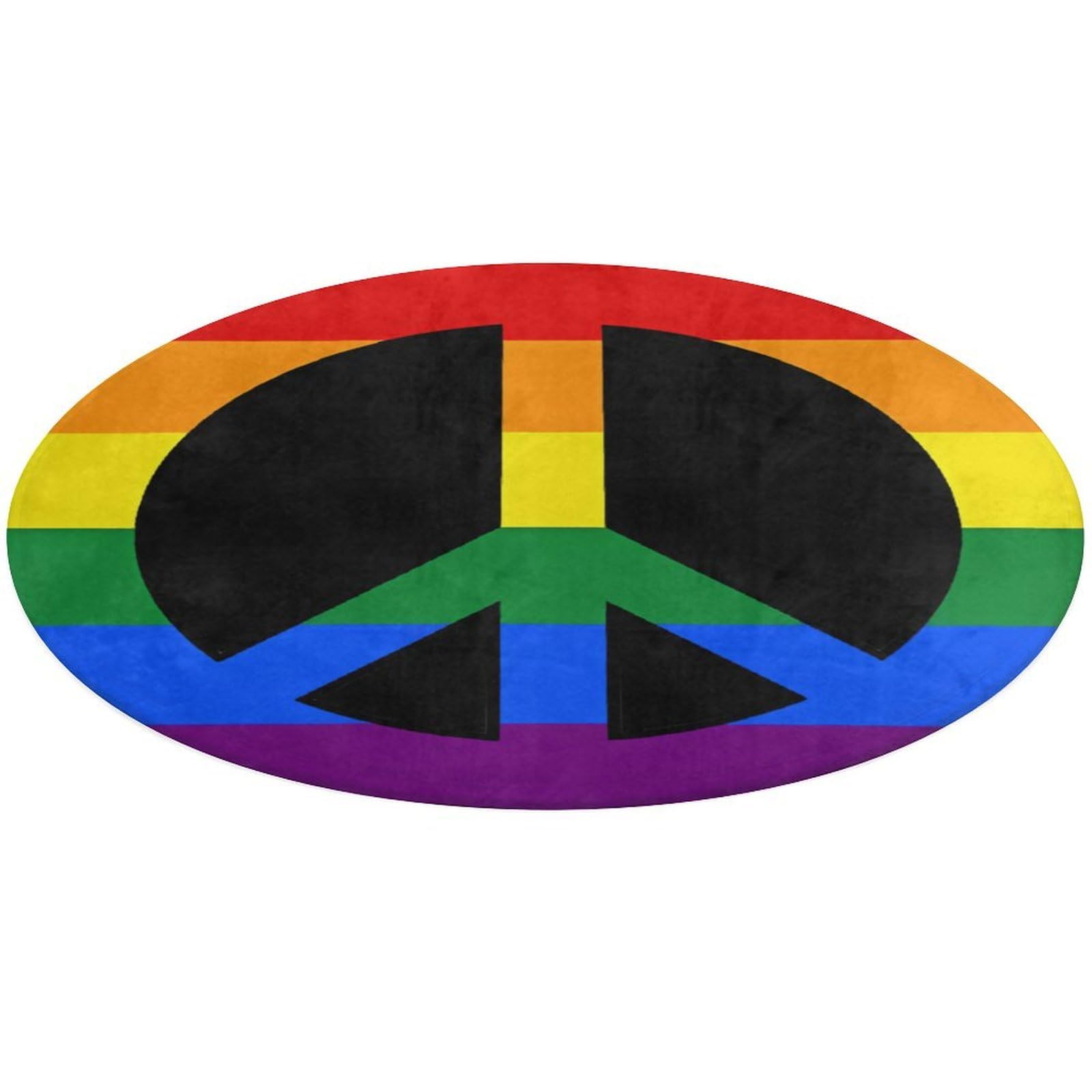Tapete de terciopelo LGBT antideslizante y lavable para dormitorio de 120x160cm
