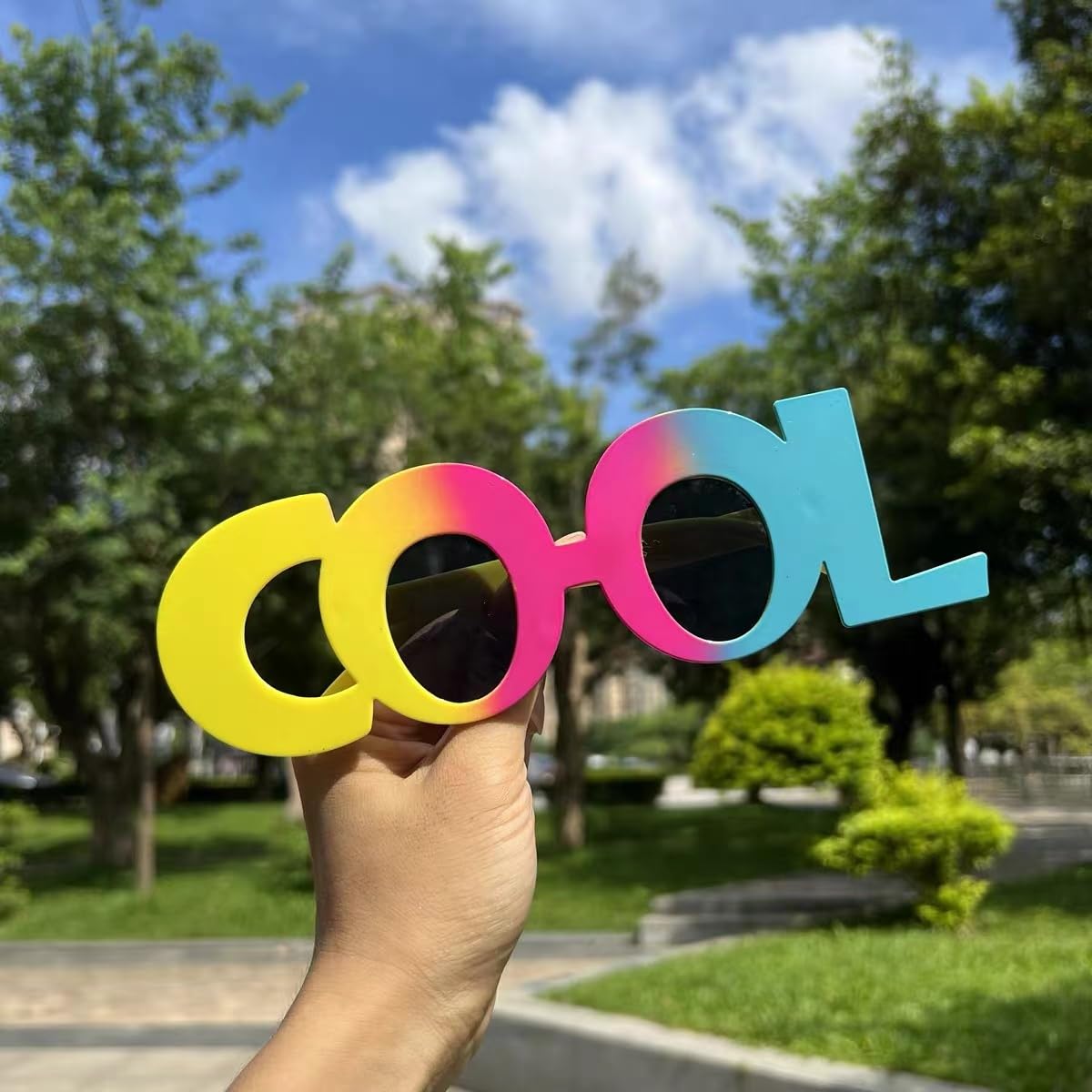 cool symbol Shaped Glasses for Halloween props school Party Costume