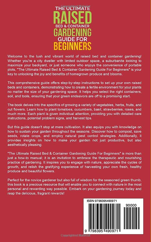 The Ultimate Raised Bed & Container Gardening Guide For Beginners: Grow Your Own Vegetables, Herbs, Fruits, and Cut Flowers with this Amazing Handbook ... Family, Fertility, and Maternal Wellness) Paperback – May 22, 2023 - Image 3