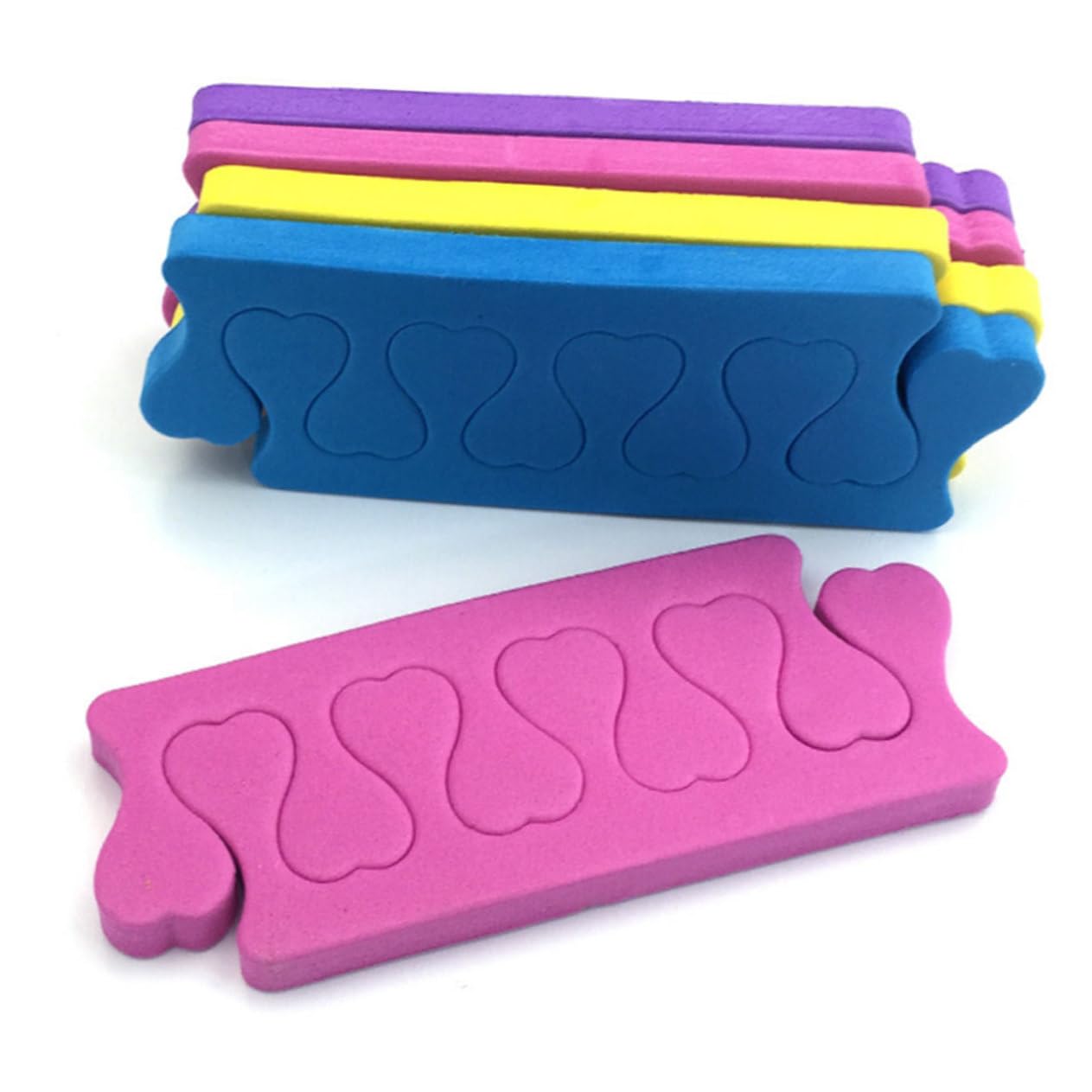 FOMIYES Pedicure Kit 100pcs Foam Toe Spacers Finger Toe Separator Nail Art Tools