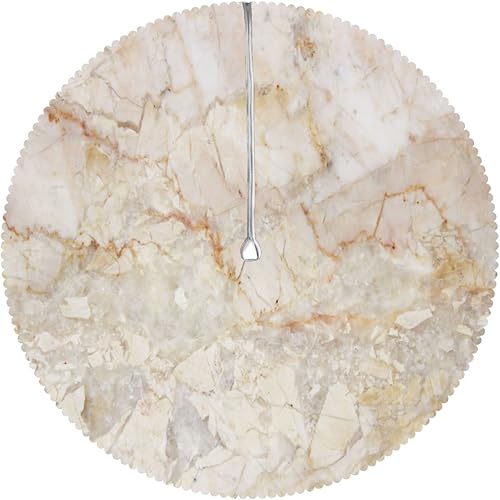 Miniatura 2 de Mantel redondo impermeable con patrón de fondo de mármol y cremallera para decoración de barbacoa, 52 pulgadas, redondo, con cremallera, mármol,