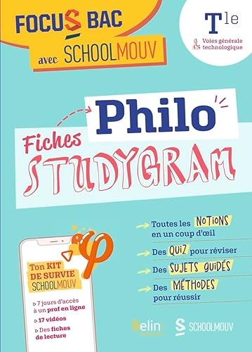 Focus Bac Fiches Philo (Terminale voies générale et technologique): Décroche ton bac avec SchoolMouv grâce aux studygram !