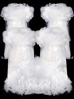 Vista 10 de Riakrum Decoración de nieve falsa de fibra artificial de algodón para nieve, decoración interior esponjosa para decoración de invierno de Navidad