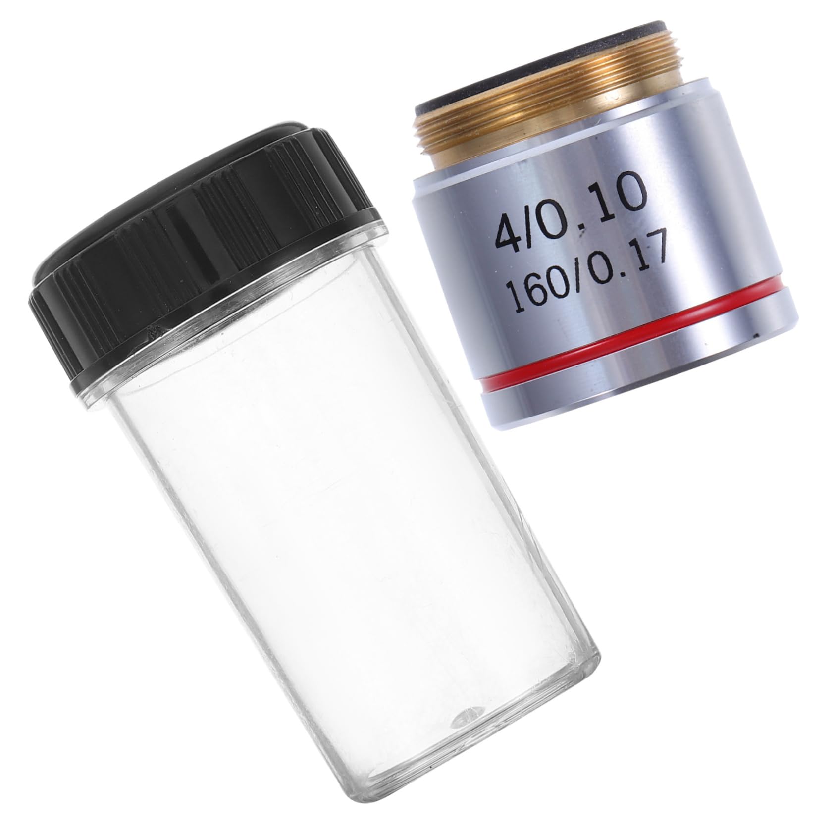 STOBAZA Microscope Lens 4X Magnification Objective for Accurate Resolution Imaging