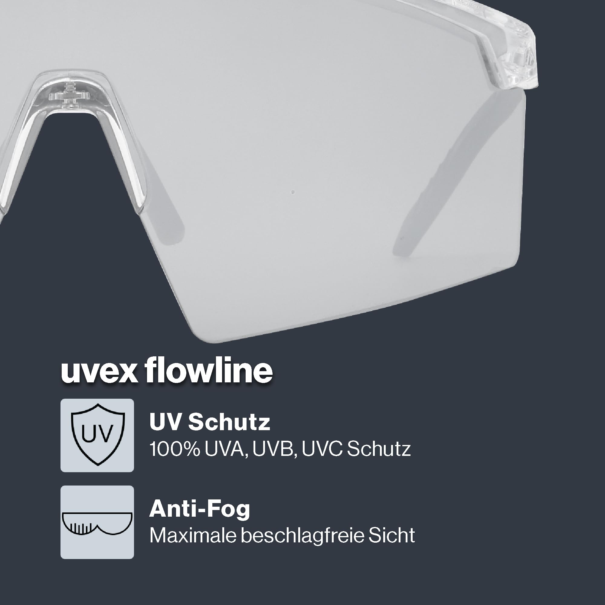 Uvex Unisex Flowline Sportbrille (1er Pack)