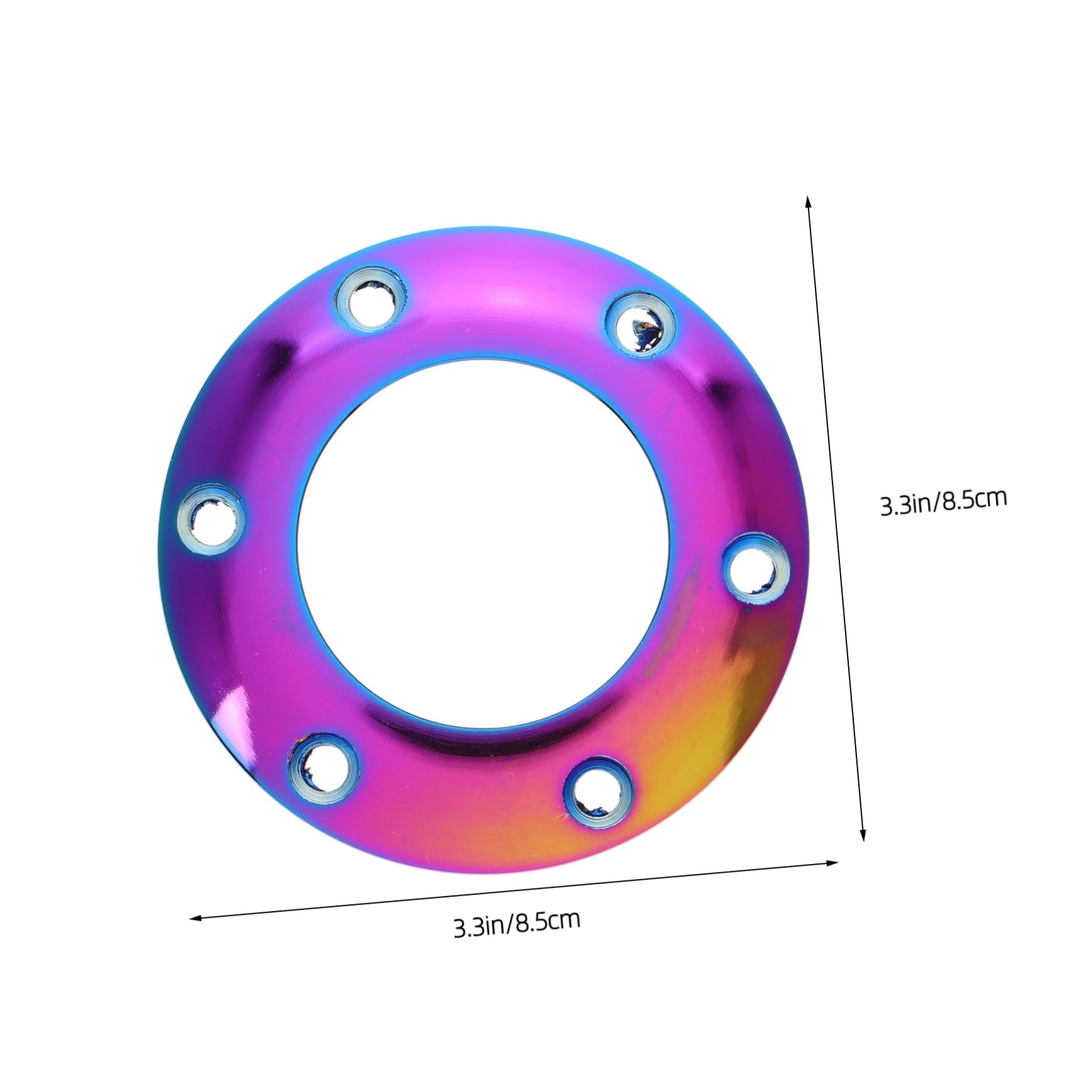 SOESFOUFU Car Horn Button Cover Ring Easy Installation Adapter for Fit Durable Material for Enhanced Safety