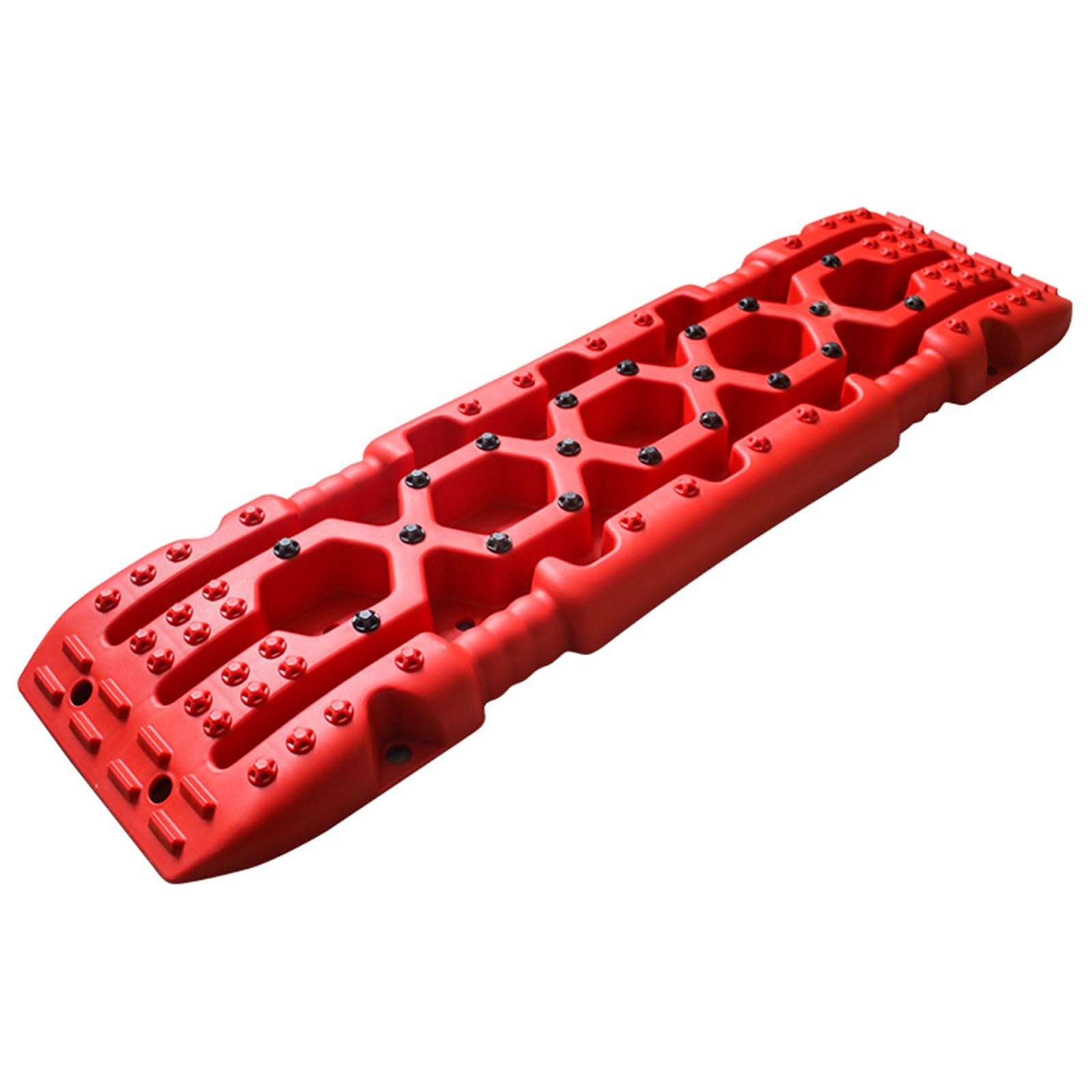 Recovery Traction Boards Car Off-Road Rescue Board, Mud, Snow, Sand, Outdoor All Terrain Sunken Vehicle Traction Assistance Accessories Ramp(Red)