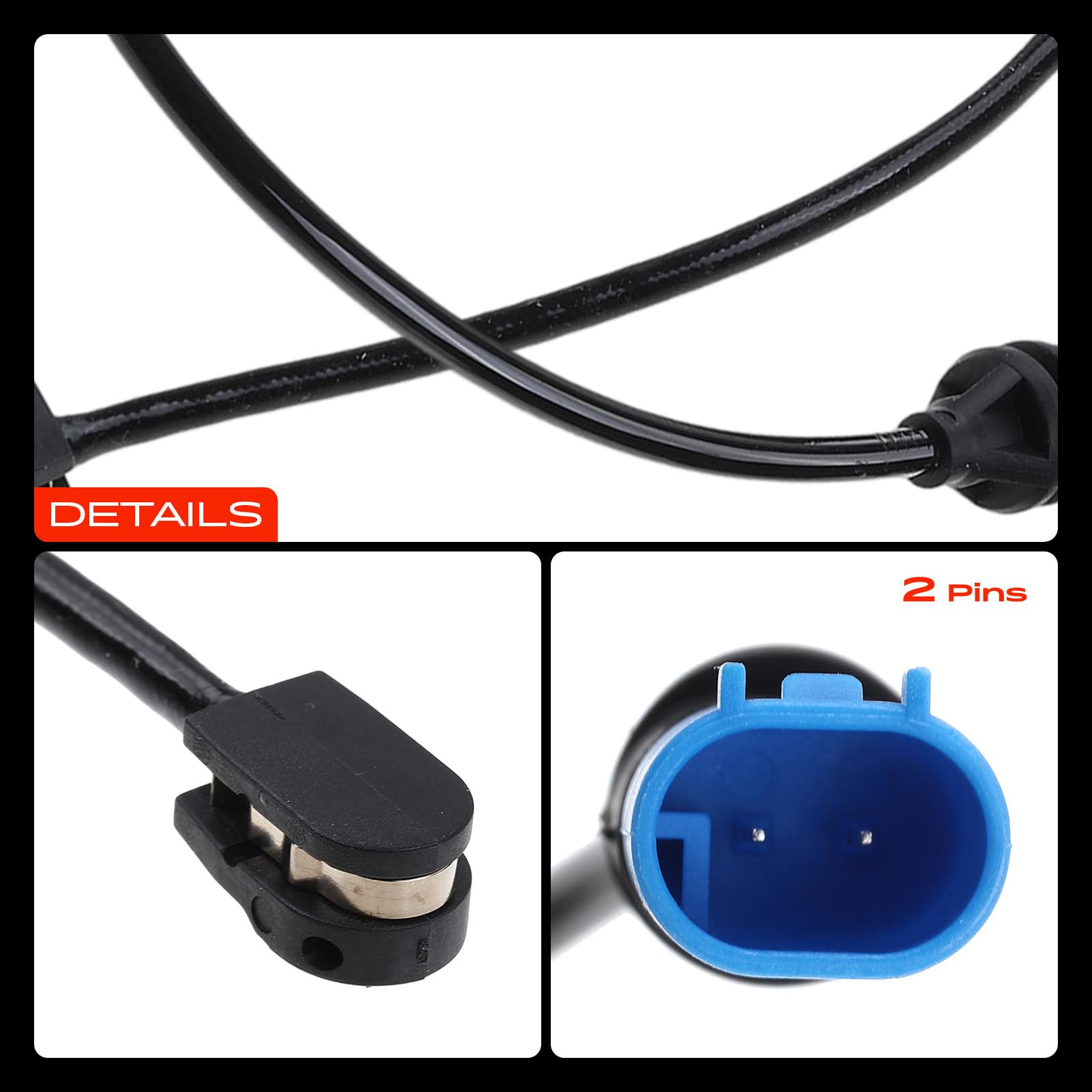 Frankberg Indicatore di usura Usura delle pastiglie dei freni 2-Poli Compatibile con X3 F97 G01 G08 X4 F98 G02 X3 F97 G01 X3 Van G01 Replace# 34356870350