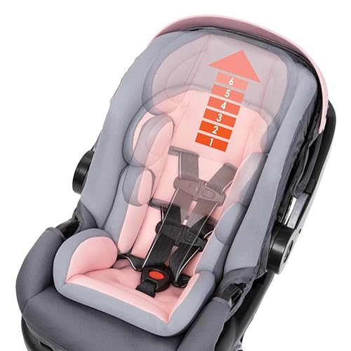 Miniatura 9 de Baby Trend Asiento de coche infantil Secure-Lift, color rosa Madrid