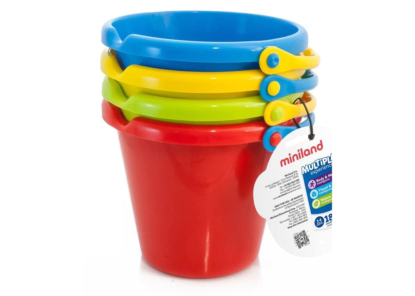 Miniland Special Assorted Bucket Set (4-Piece) 29005