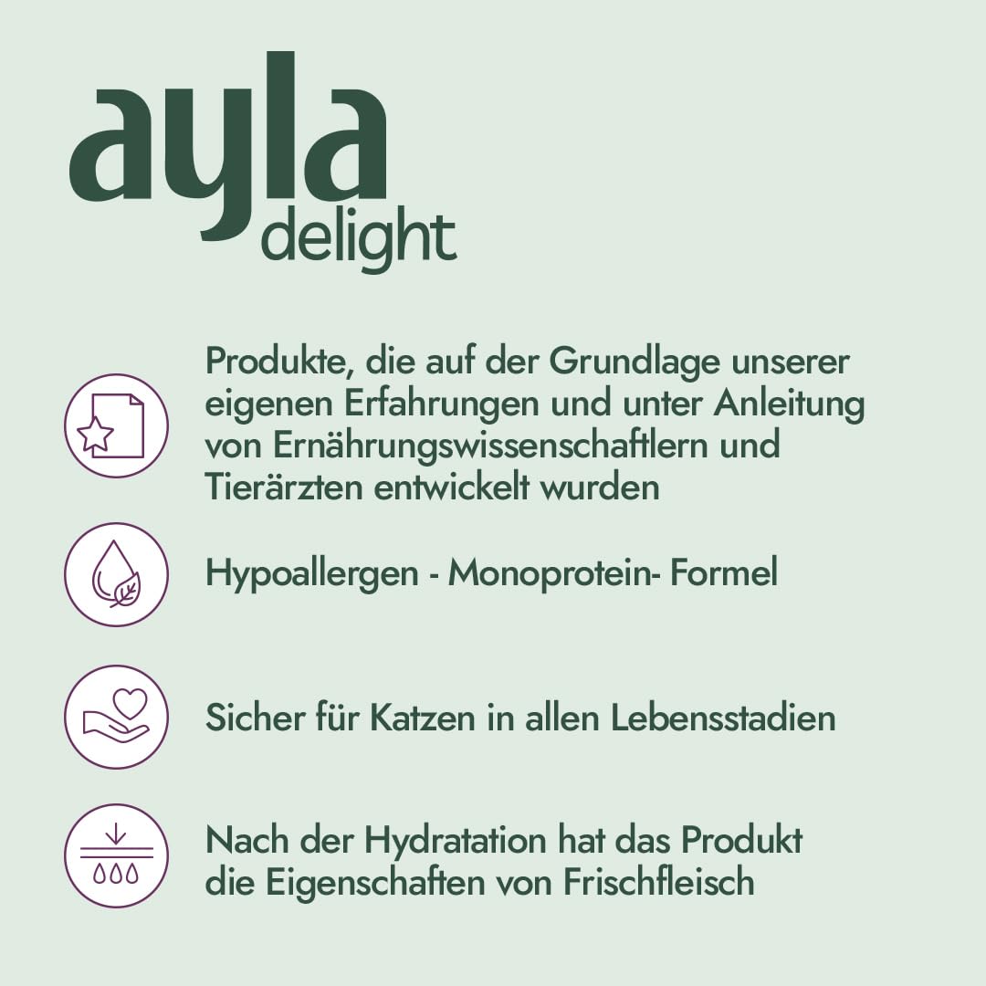 AYLA Mélange de canard premium pour chats lyophilisé 5 x 28 g
