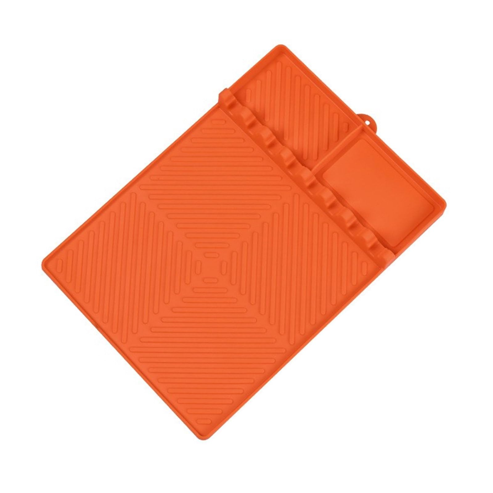 Tsophreniq BBQ Grills Tool Mats BBQ Cutlery Pad Essential Outdoor Cooking Utensils Mats Utensils Pad Silicone Texture for Outdoor Nonslip Grills