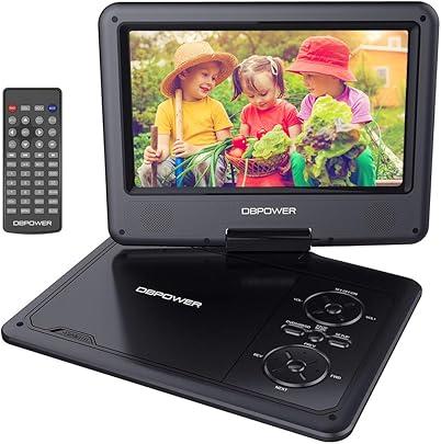 DBPOWER 9 5 Lettore DVD portatile ore Batteria ricaricabile display inclinabile Massimo support con schede SD pennette USB riproduzione diretta AVI RMVB MP3 JPEG Nero 9 5 DBPOWER 9 5 Lettore DVD portatile ore Batteria ricaricabile display inclinabile Massimo support con schede SD pennette USB riproduzione diretta AVI RMVB MP3 JPEG Nero 9 5