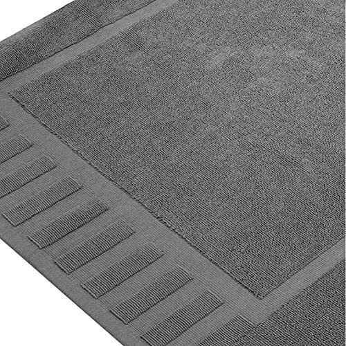 White Classic Luxury Bath Mat Floor Towel Set Absorbent Cotton Hotel