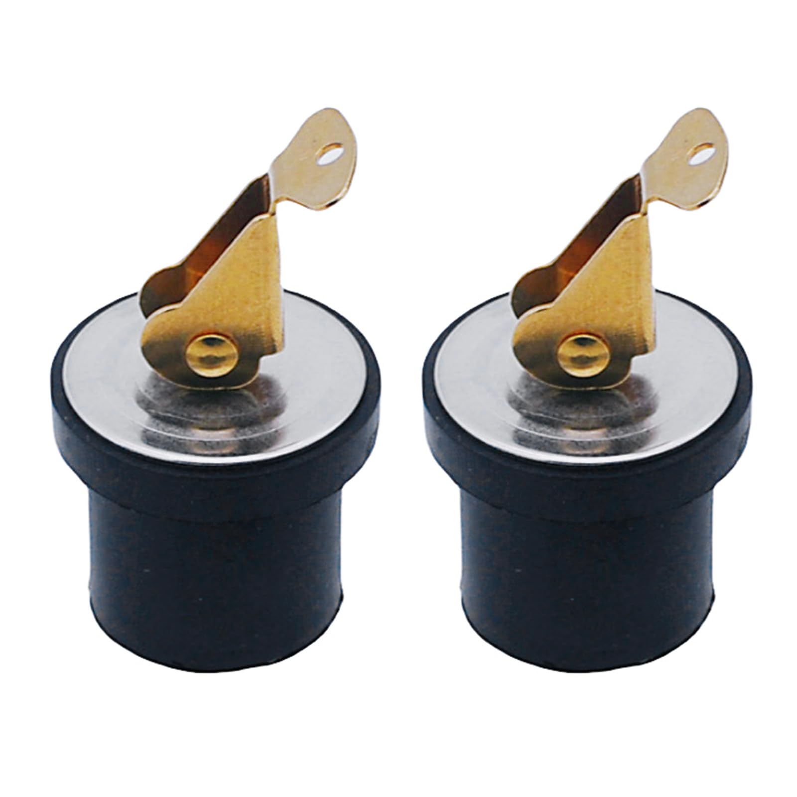 7 / 8Inch Brass Screw Type Drain Plug with Rubber Gasket, Secures Firmly Fit for Yacht Boat Marine Vessels Maintenance Use Compression Drain Plug