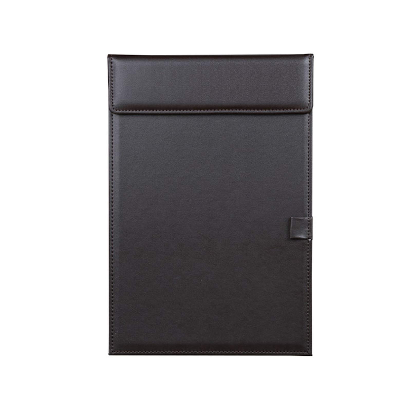 Carpeta de archivos de cuero A4 para negocios, oficina, reuniones, portapapeles con soporte para bolígrafos, paquete de 10 fundas organizadoras para documentos, informes y presentaciones