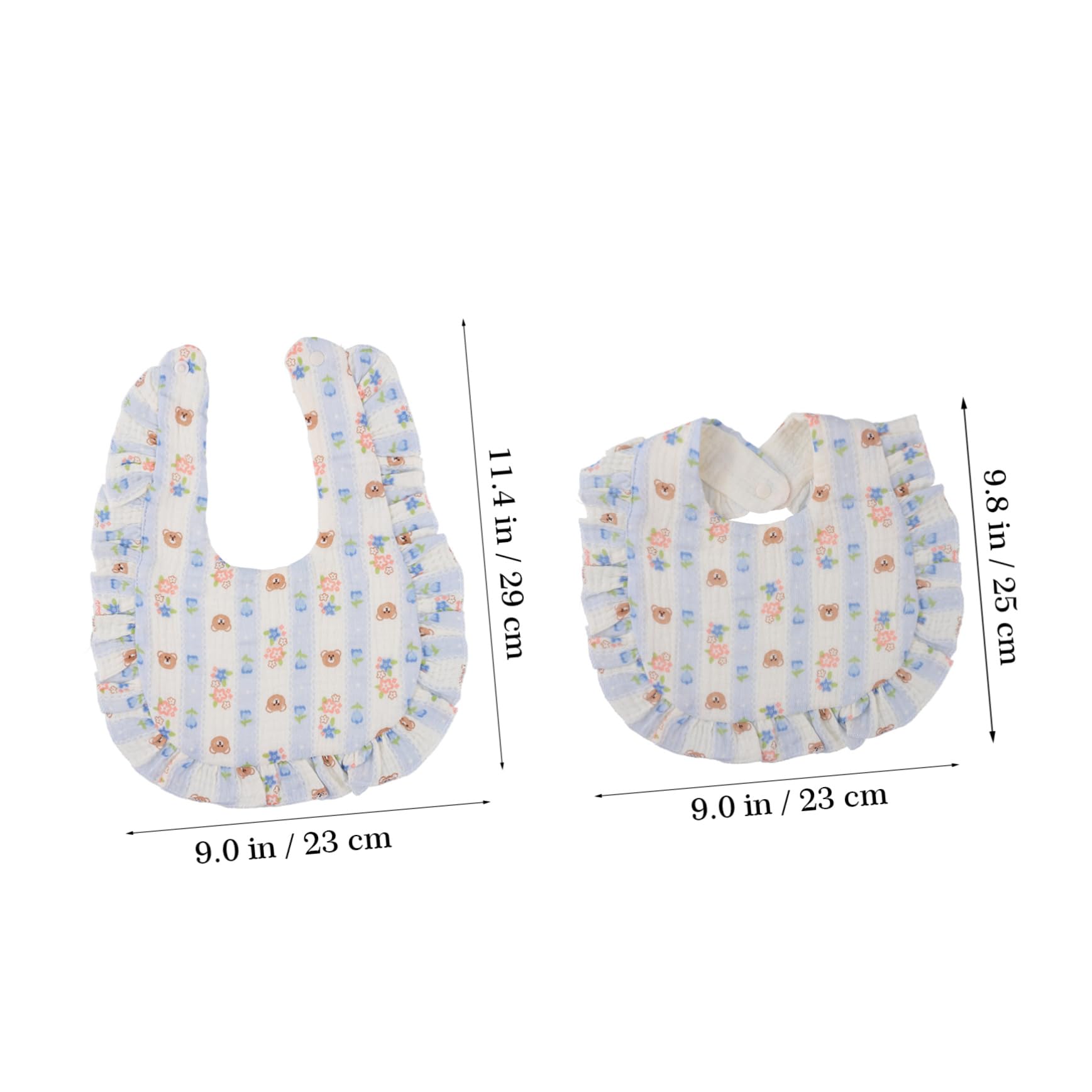 VALICLUD 12pezzi Bavaglini Per Muslin Bavaglini Assorbenti Per e Unisex Design e Chiusura Morbidi e Facili