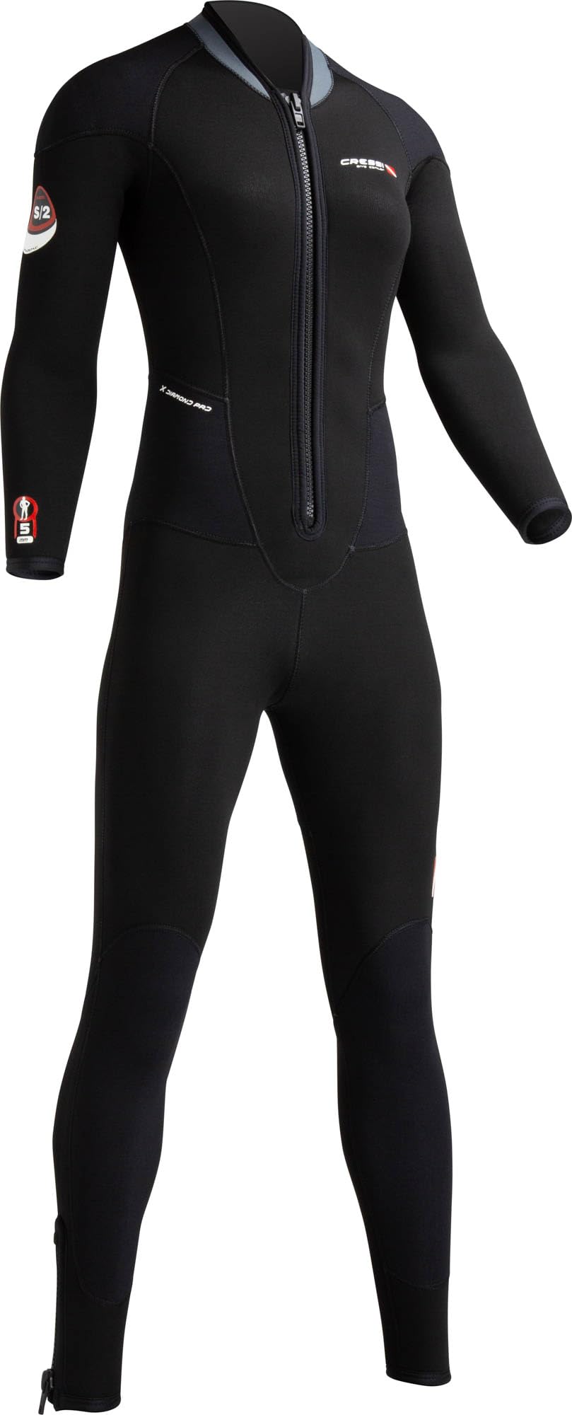 Cressi Endurance Lady Monopiece Wetsuit 5mm - Damen All-In-One Overall Tauchanzug Aus 5mm Neopren Für Taucher Und Schnorchler