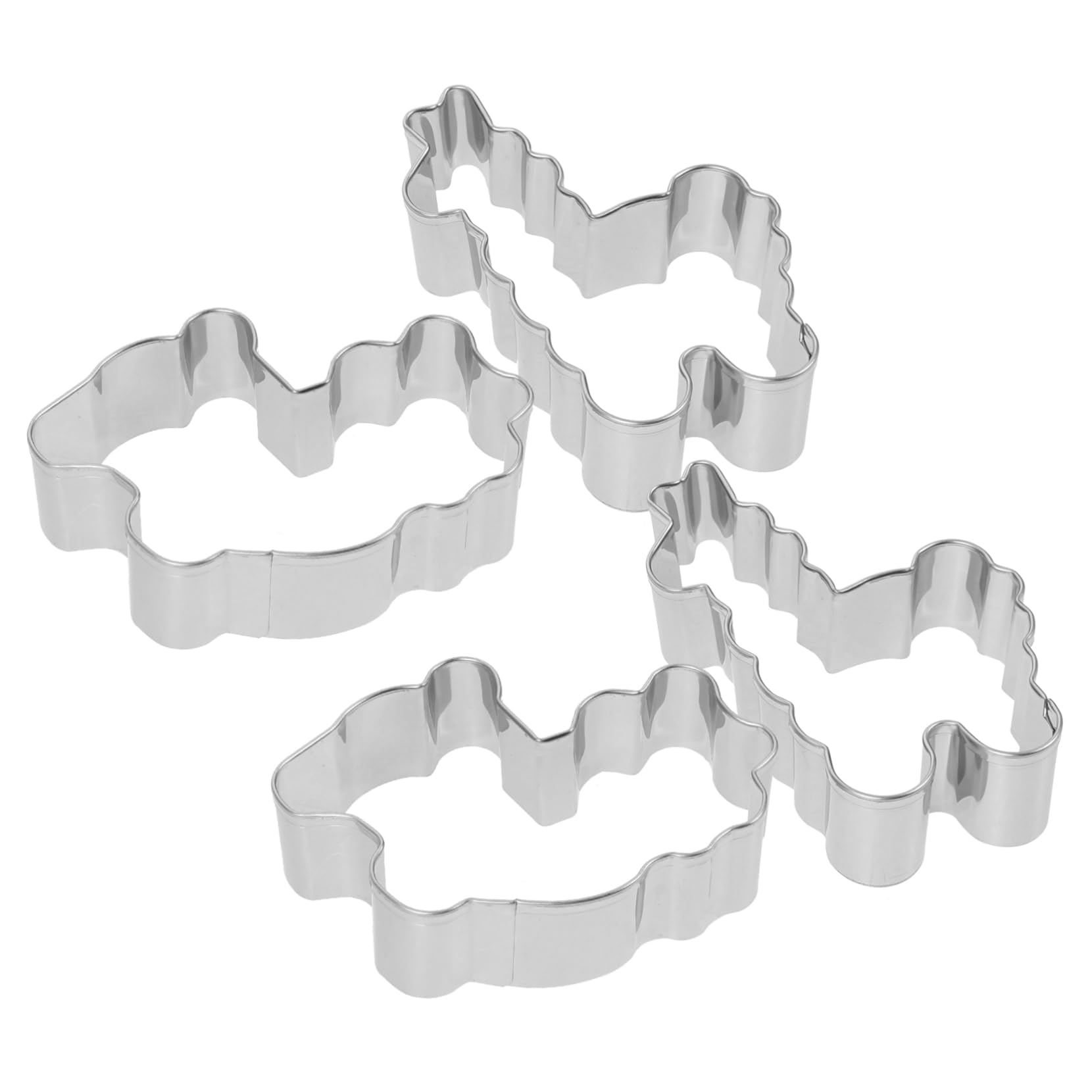 Tagliabiscotti Alpaca in Acciaio Inox 4 Pezzi per Biscotti