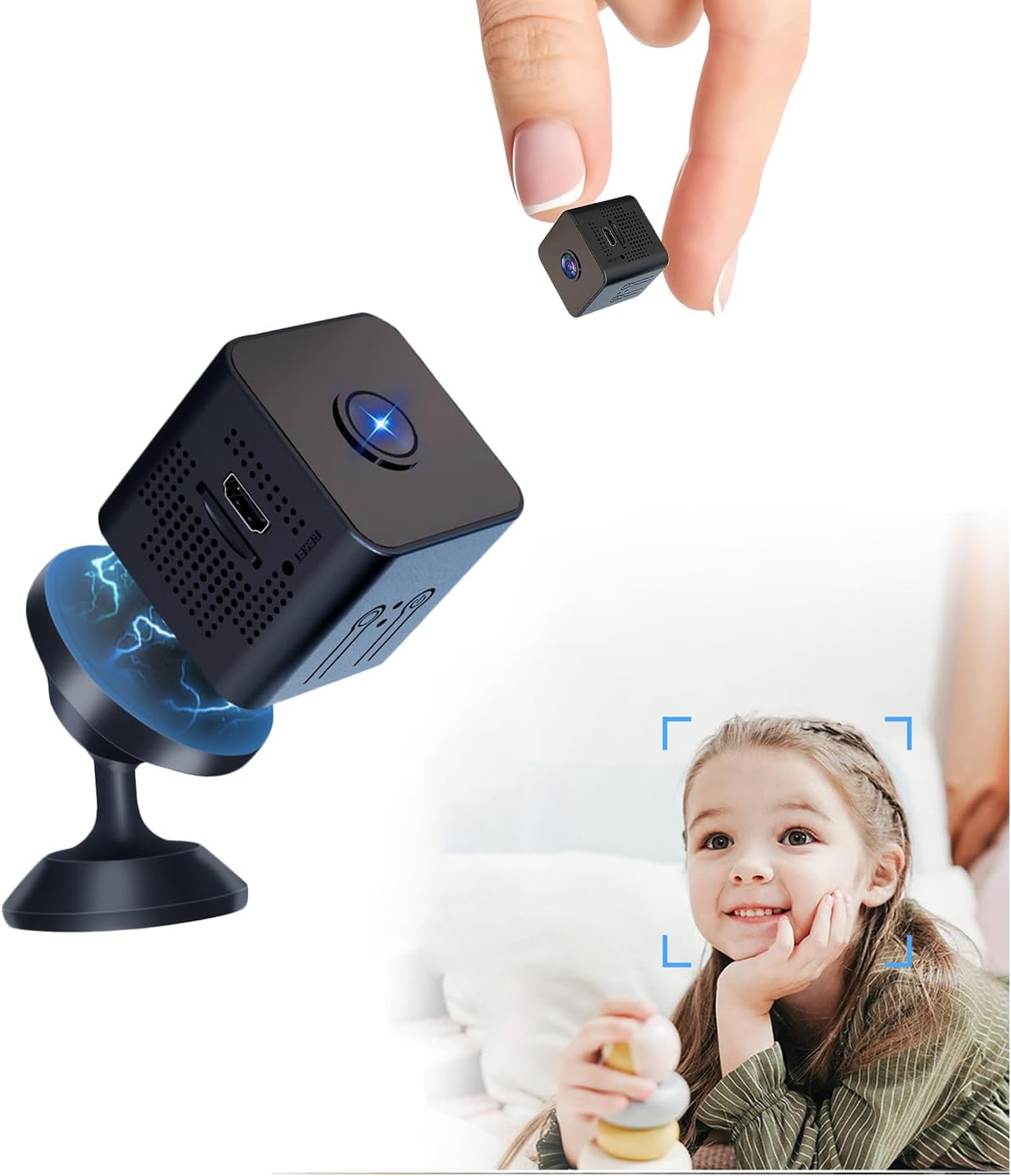 Mini Spy Camera, 1080P Full HD WiFi Camera, Nanny Cam for Home Security