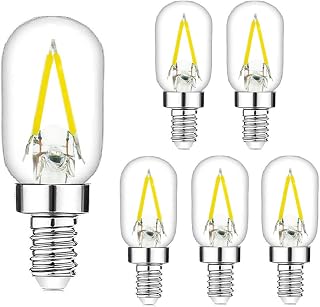 T22 LED Light Bulbs E12 Base, Salt Lamp Bulb with 150LM LED Replacement Bulbs Equivalent 15W Incandescent Bulbs for Night Light Himalayan Lava Lamp (6000K Daylight)