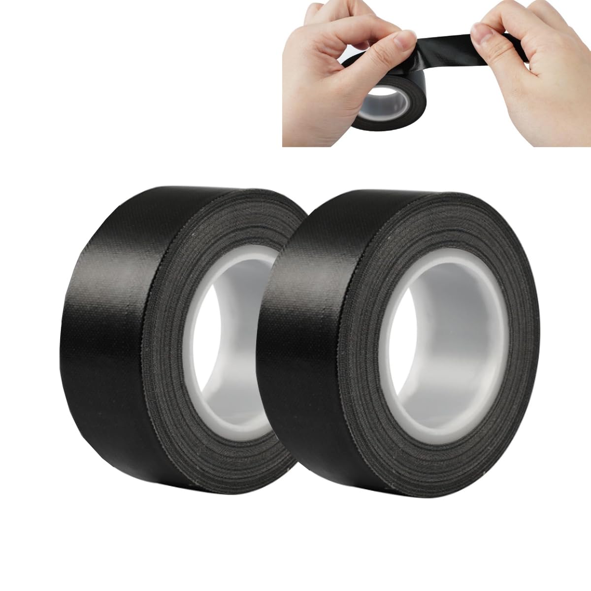 2 Piezas Adhesivo de Alta Temperatura Negro, 10m x 15mm Cinta Adhesiva de Teflón, Antiestático Cinta Adhesiva de PTFE, Cinta de Teflón de Alta Temperatura para Cinta de Sellado al Vacío, Impresora 3D