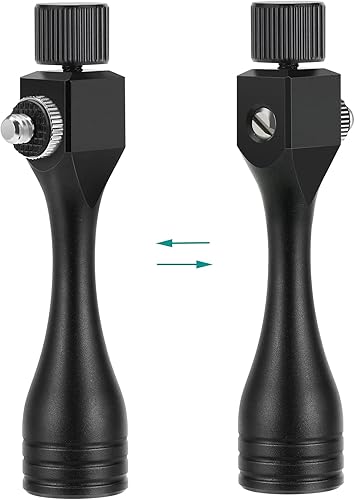 Miniatura 2 de Adaptador de trípode binocular de rosca de 14-20 pulgadas, adaptador de liberación rápida para fijar prismáticos a un trípode desmontable (negro)