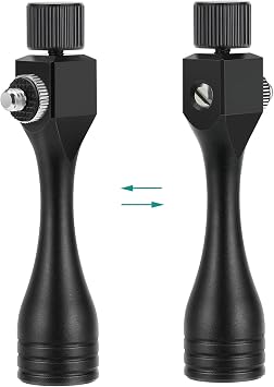 Binocular Tripod Adapter - 1/4-20 Inch Threading, Quick Release Mount (Black)