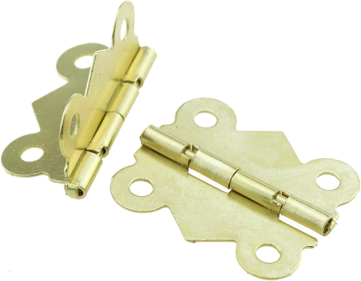 Tia Small Metal Hinge,Cabinet Door,Small Box Hinge Butterfly Shape (25x20mm) with Screws-10 Pcs (Golden with 90 Degree Hinge) (B0D9YL576F) Amazon Price History, Amazon Price Tracker